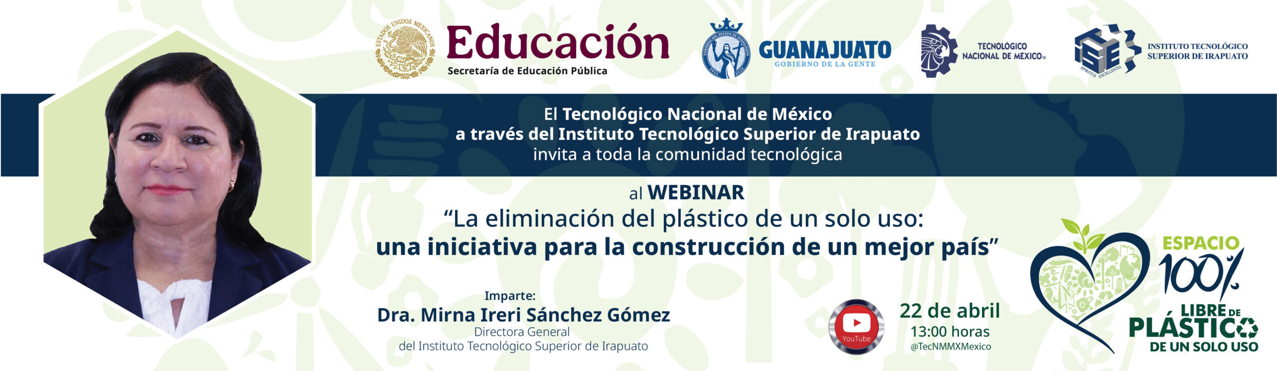 Banner Webinar eliminación de plástico de un solo uso