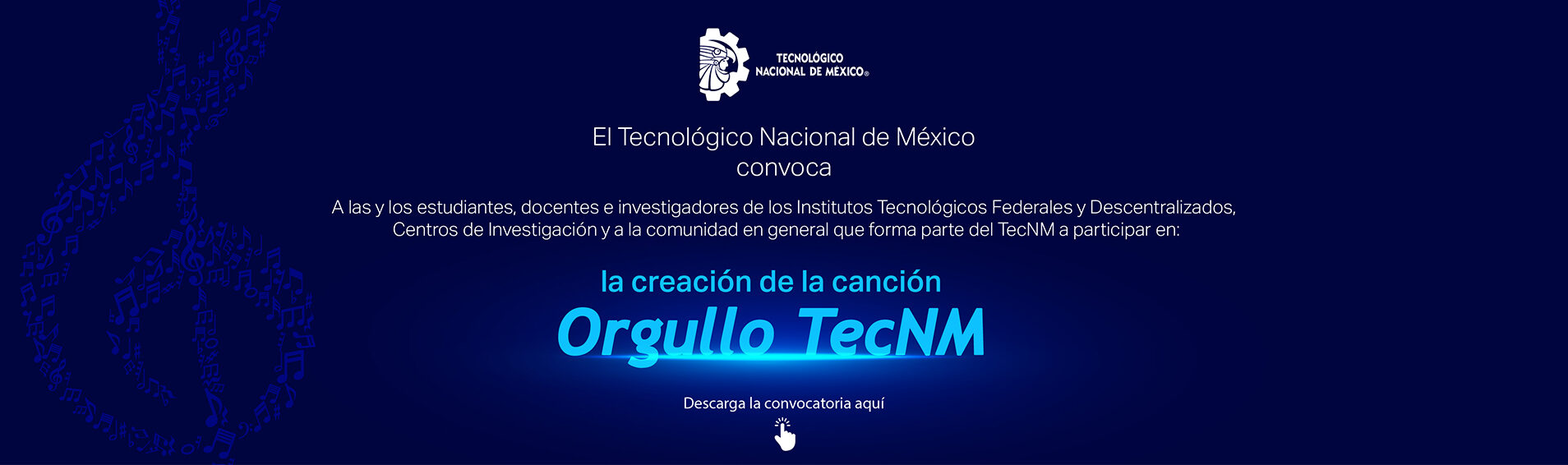 Banner Convocatoria Canción Orgullo TecNM