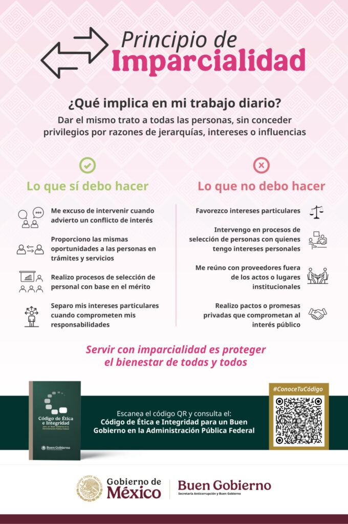 Cartel del principio de imparcialidad