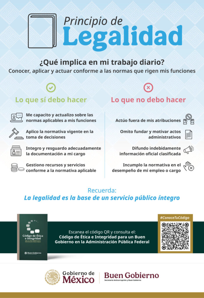 Cartel del principio de legalidad