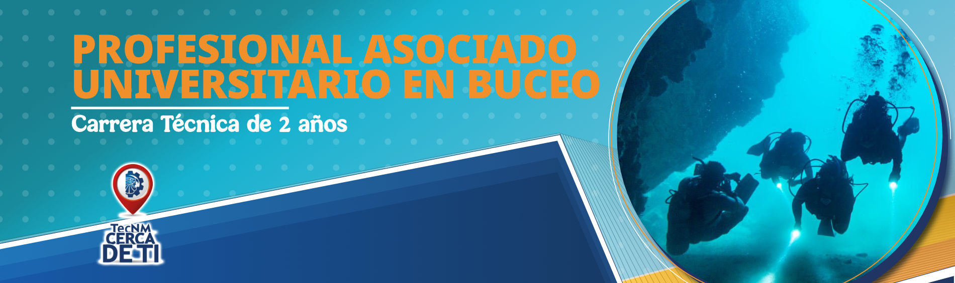 banner de profesional en buceo