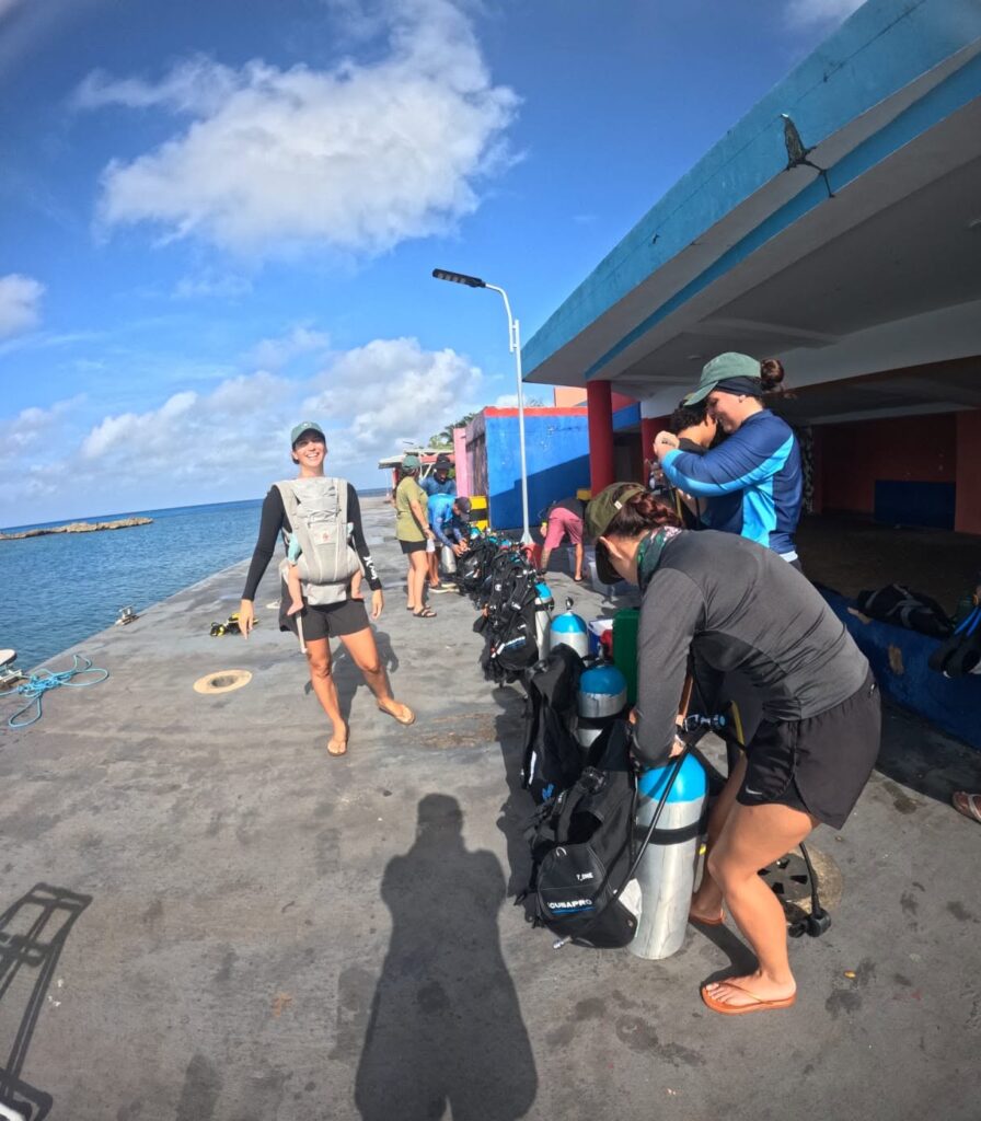 trabajo de campo en el mar