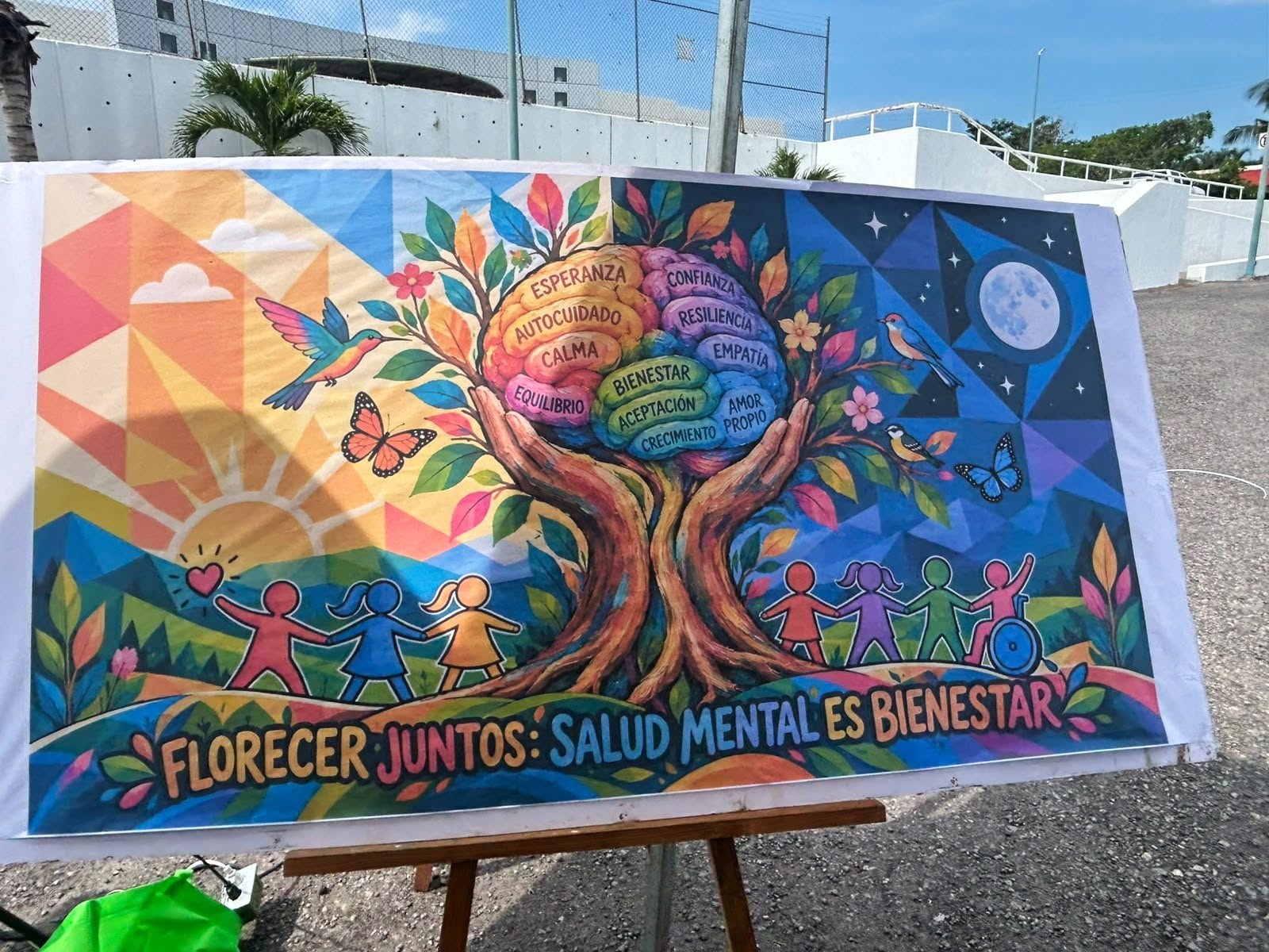 cartel conmemorativo la salud mental
